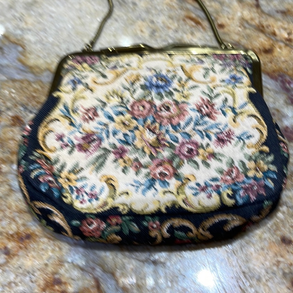 Vintage needlepoint bag